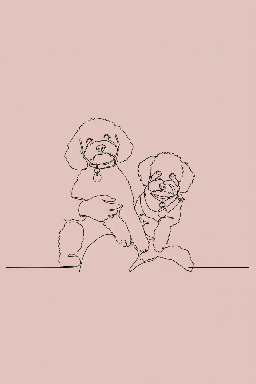 Milly in Minimalist Line Art style