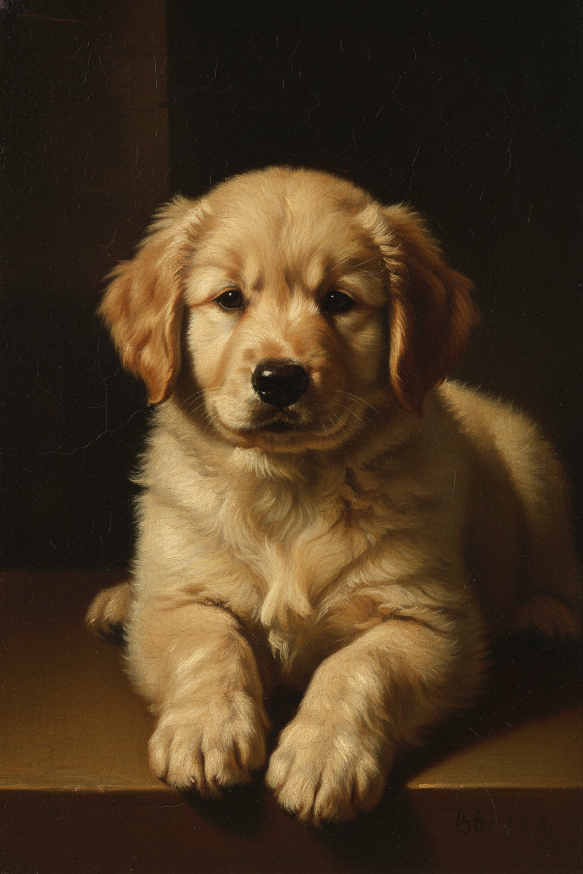 Pet in Renaissance Oil Painting style