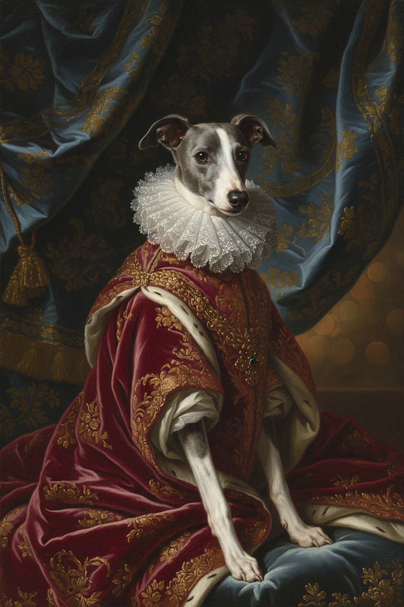 Alfie in Royal Portrait style